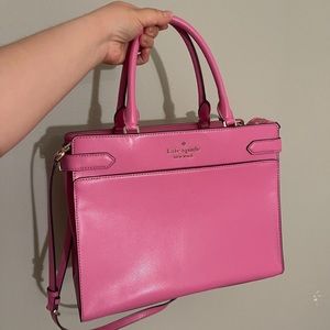 Rare! KATE SPADE STACI LARGE PINK BAG LIKE NEW